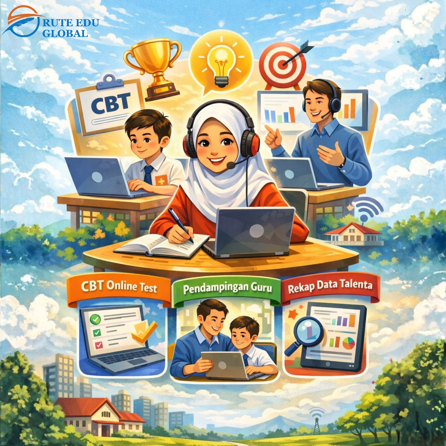 Ilustrasi Ekosistem RUTEDU